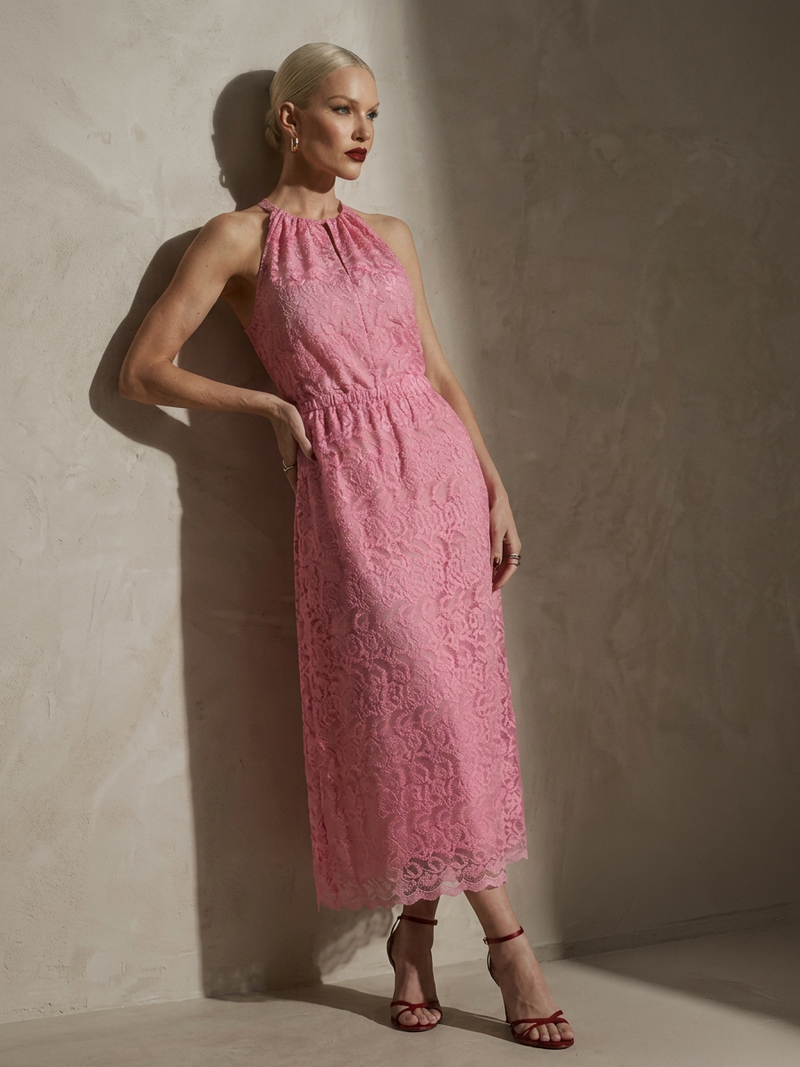 Pink Tulle Maxi Dress